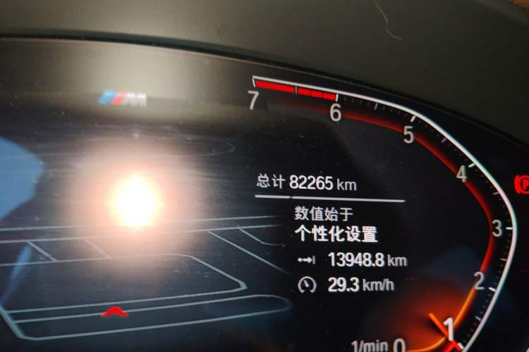 Used BMW 5 Series 2021 530Li Leading Model M Sport Package Odometer Close Up