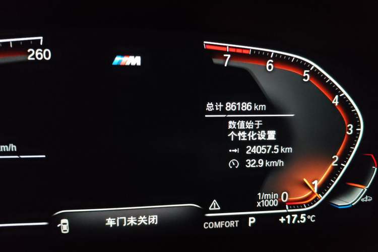 Used BMW 5 Series 2021 Facelifted 525Li M Sport Package Odometer Close Up