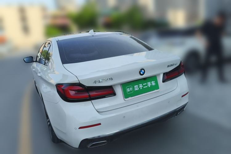 Used BMW 5 Series 2021 530Li Leading Luxury Package Rear Left 45 Deg