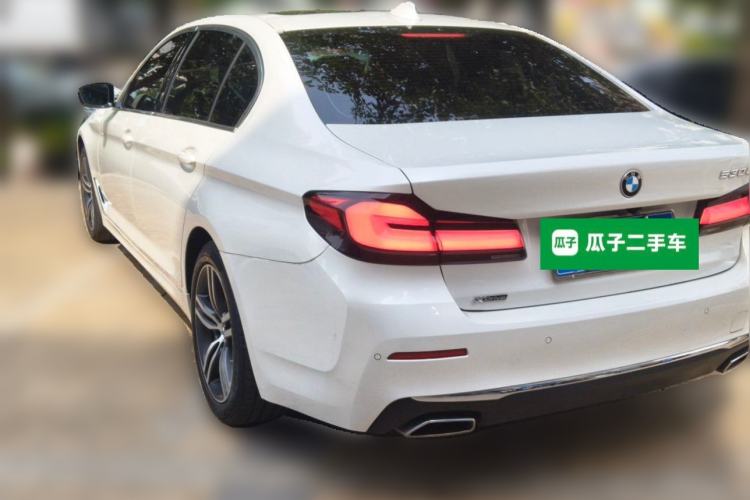 Used BMW 5 Series 2021 530Li Leading Luxury Package Rear Left 45 Deg