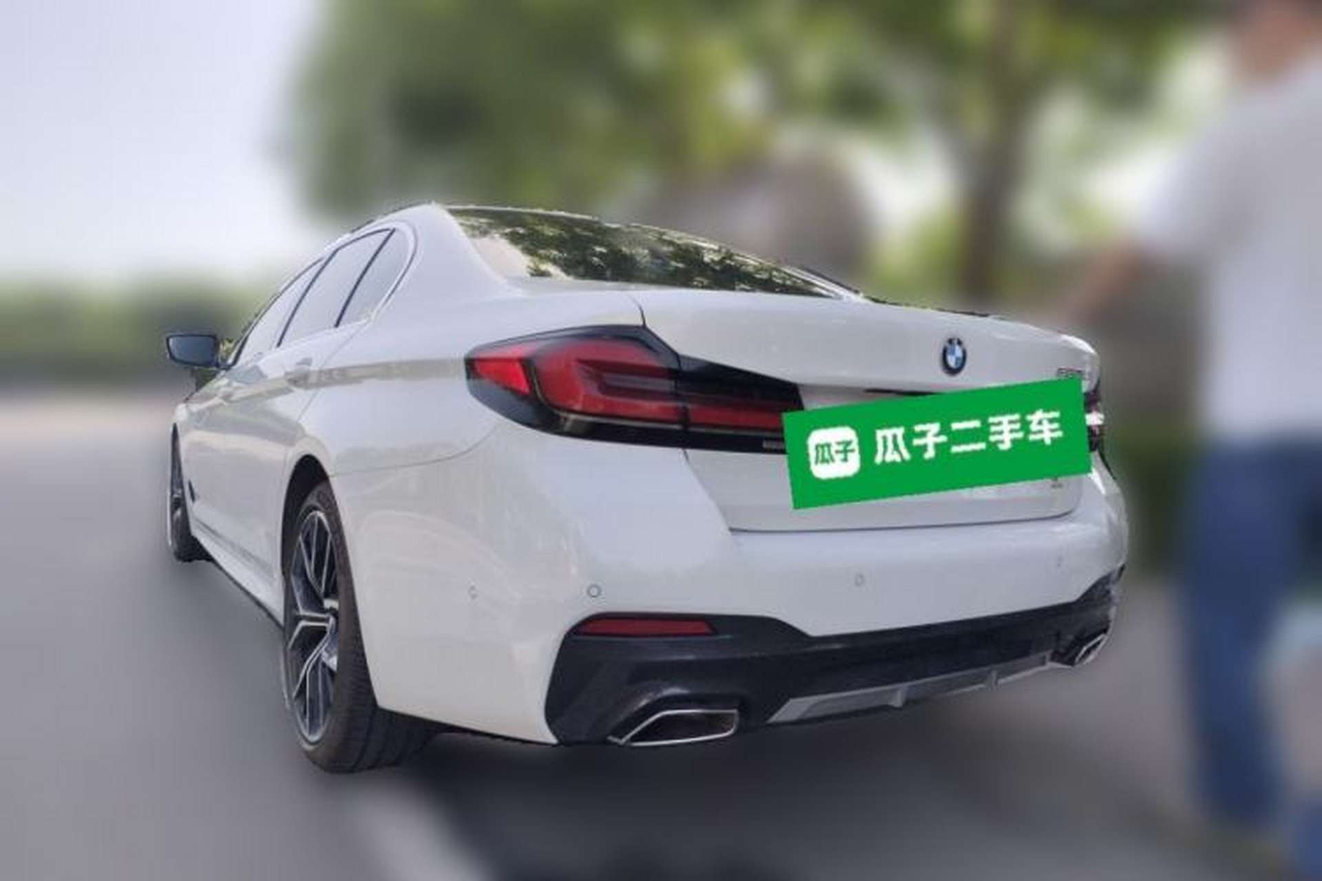 Used BMW 5 Series 2021 530Li Luxury Edition M Sport Package Rear Left 45 Deg