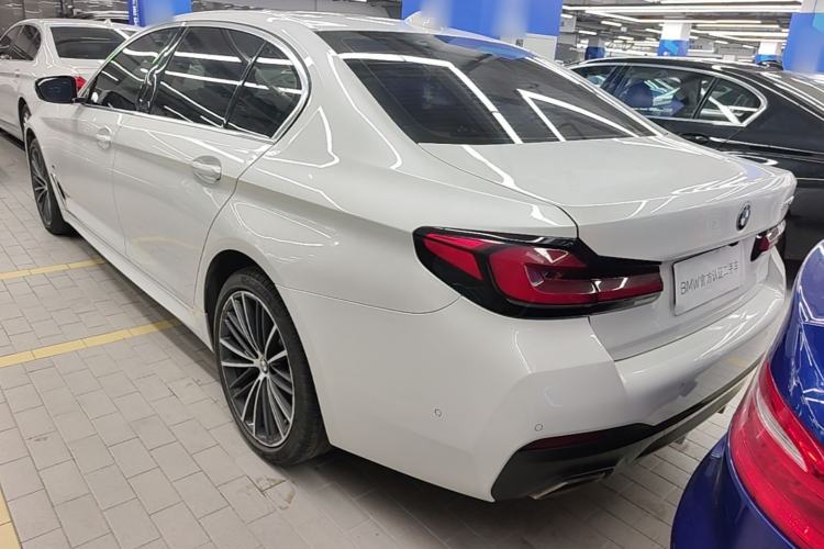 Used BMW 5 Series 2021 530Li Leading Model M Sport Package Rear Left 45 Deg