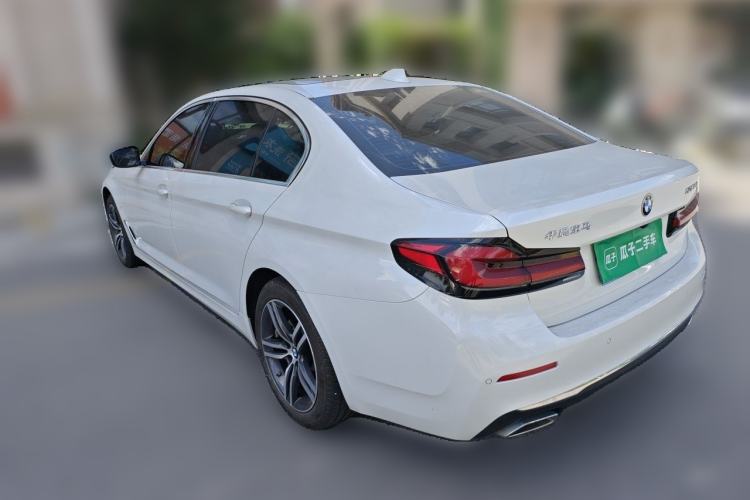 Used BMW 5 Series 2021 530Li Leading Model M Sport Package Rear Left 45 Deg