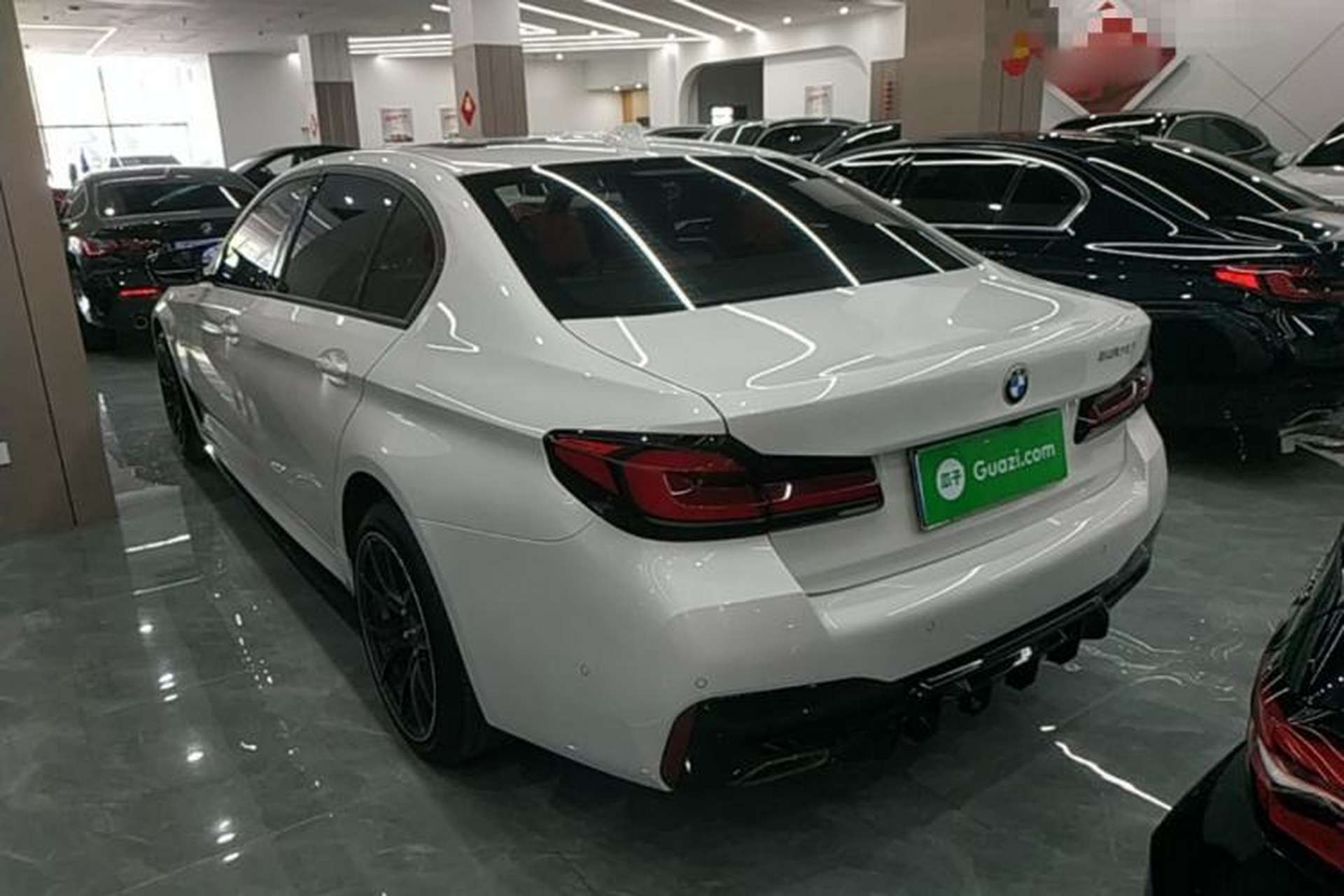 Used BMW 5 Series 2021 530Li Leading Model M Sport Package Rear Left 45 Deg