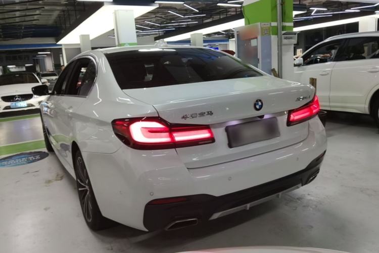 Used BMW 5 Series 2021 530Li Leading Model M Sport Package Rear Left 45 Deg