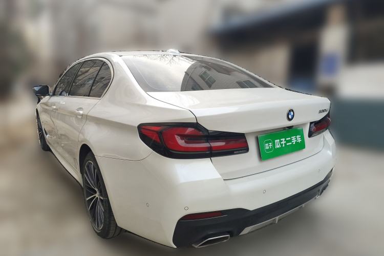 Used BMW 5 Series 2021 530Li Leading Model M Sport Package Rear Left 45 Deg