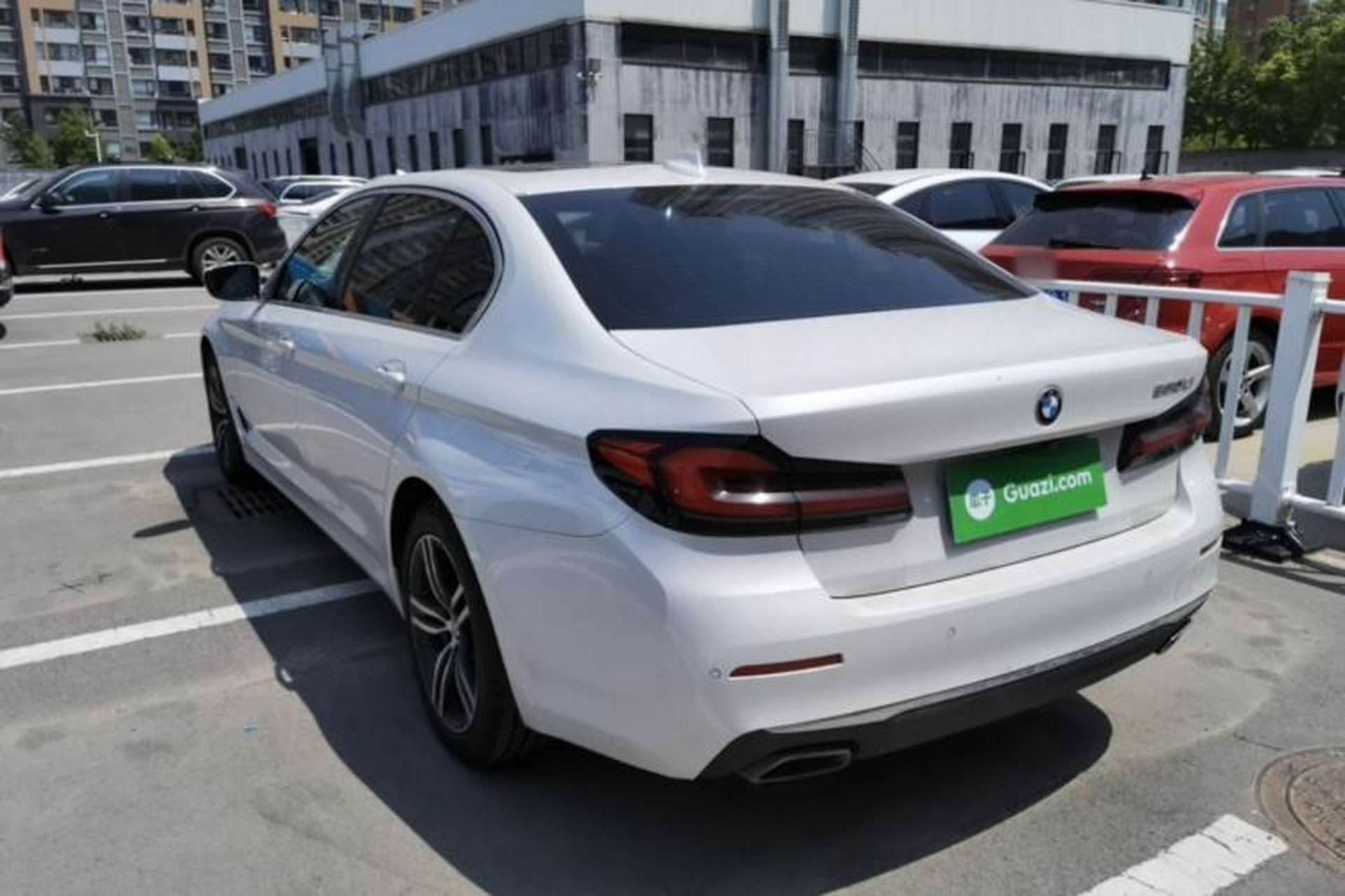 Used BMW 5 Series 2021 530Li Leading Luxury Package Rear Left 45 Deg