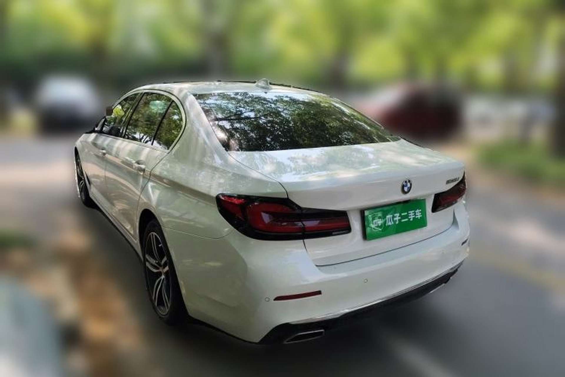 Used BMW 5 Series 2021 530Li Leading Luxury Package Rear Left 45 Deg