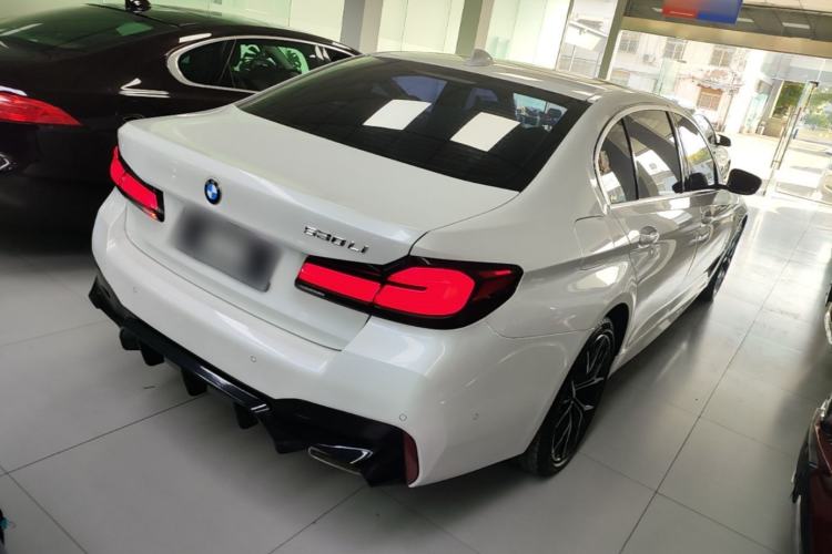 Used BMW 5 Series 2021 530Li Luxury Edition M Sport Package Rear Right 45 Deg