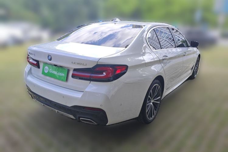 Used BMW 5 Series 2021 530Li Leading Model M Sport Package Rear Right 45 Deg