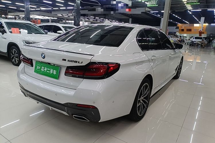 Used BMW 5 Series 2021 525Li M Sport Package Rear Right 45 Deg