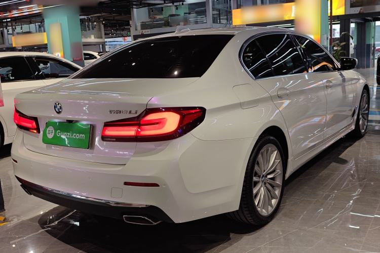 Used BMW 5 Series 2021 530Li Luxury Edition Premium Package Rear Right 45 Deg
