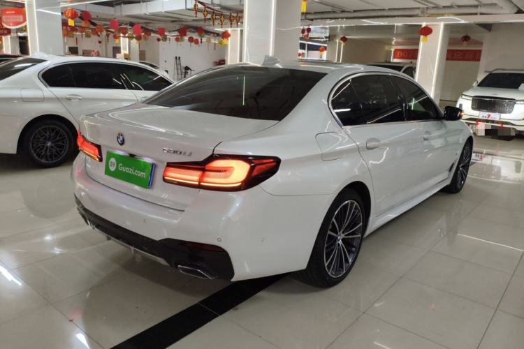 Used BMW 5 Series 2021 530Li Leading Model M Sport Package Rear Right 45 Deg