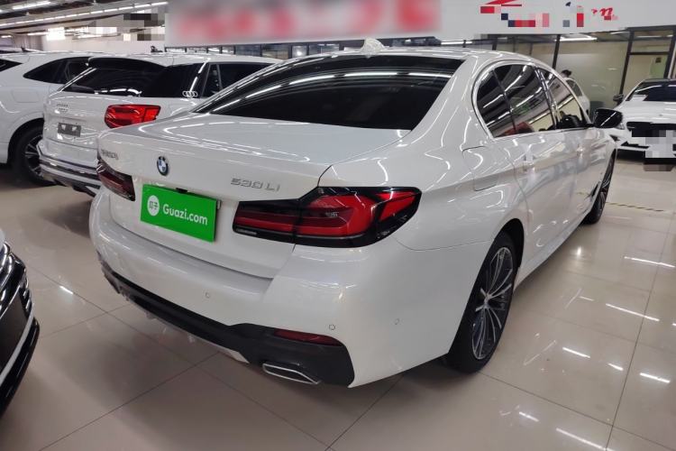 Used BMW 5 Series 2021 530Li Leading Model M Sport Package Rear Right 45 Deg