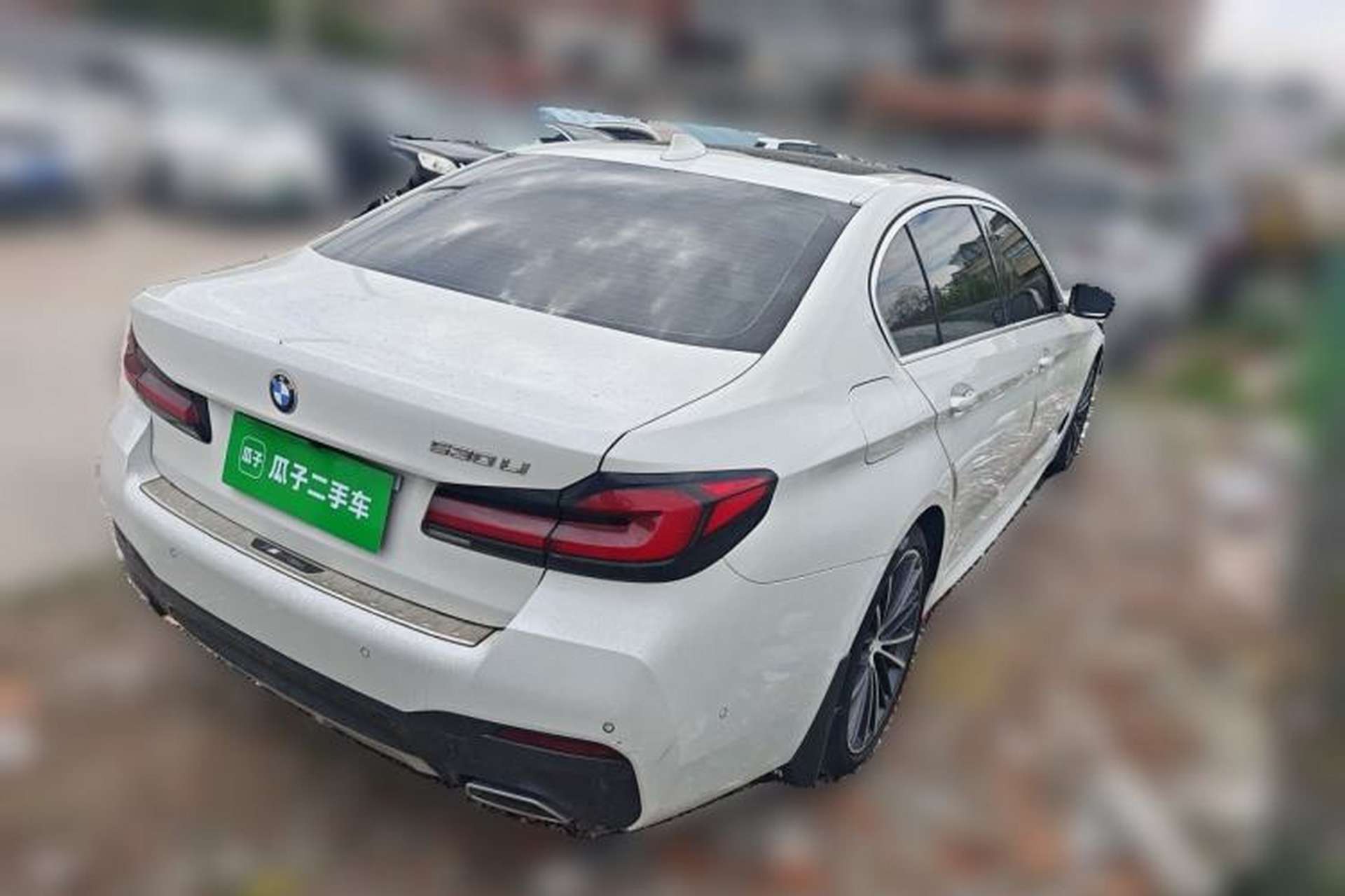 Used BMW 5 Series 2021 530Li Leading Model M Sport Package Rear Right 45 Deg