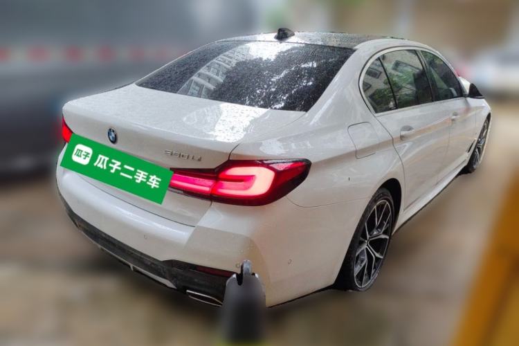 Used BMW 5 Series 2021 530Li Luxury Edition M Sport Package Rear Right 45 Deg