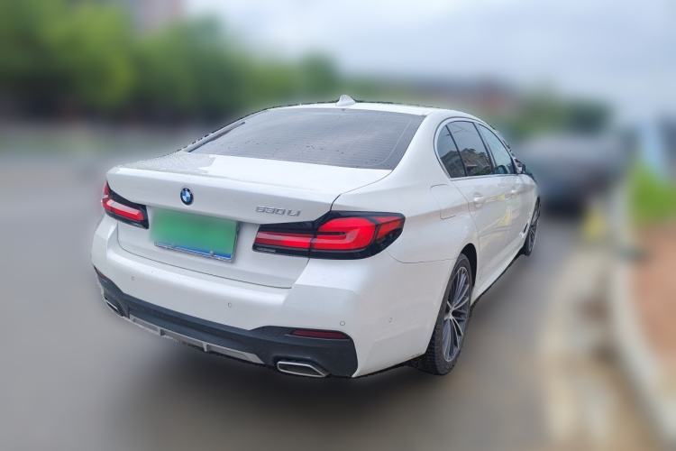 Used BMW 5 Series 2021 530Li Leading Model M Sport Package Rear Right 45 Deg