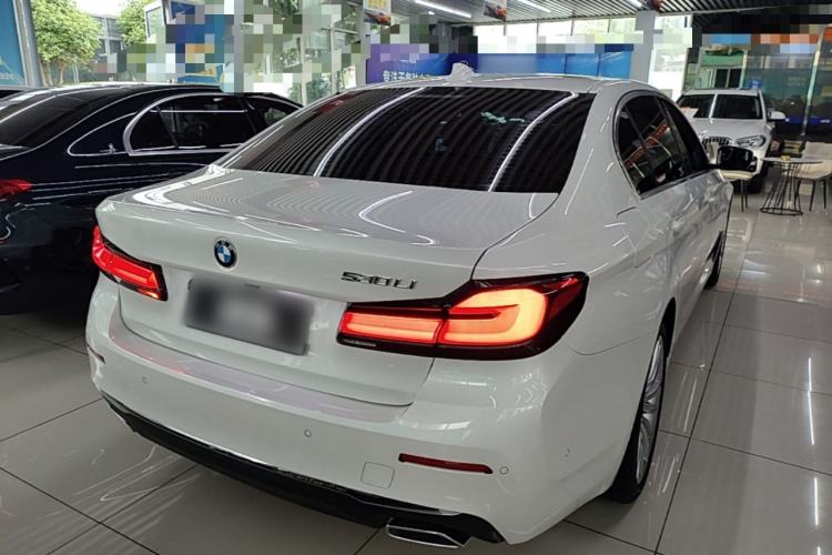 Used BMW 5 Series 2021 530Li Luxury Edition Premium Package Rear Right 45 Deg