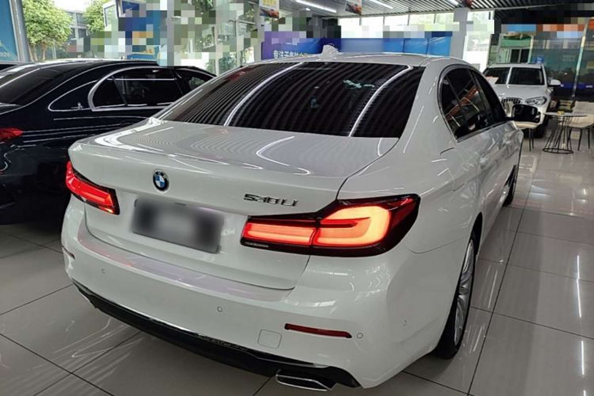 Used BMW 5 Series 2021 530Li Luxury Edition Premium Package Rear Right 45 Deg