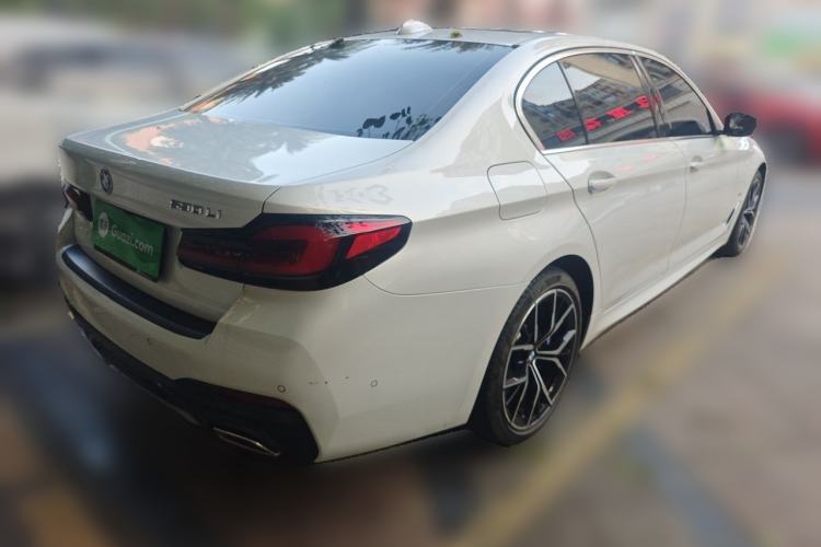 Used BMW 5 Series 2021 530Li Luxury Edition M Sport Package Rear Right 45 Deg