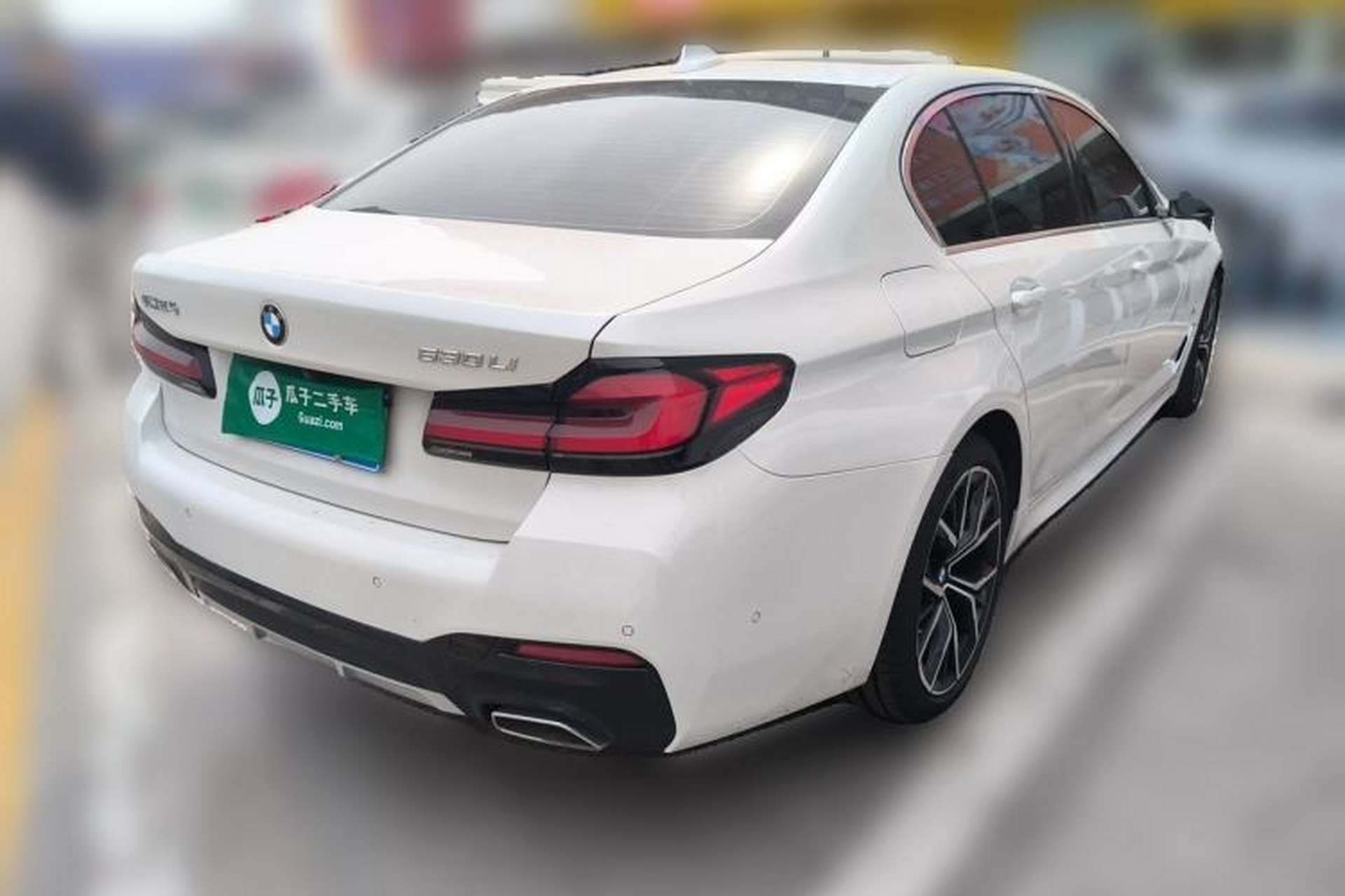 Used BMW 5 Series 2021 530Li Luxury Edition M Sport Package Rear Right 45 Deg