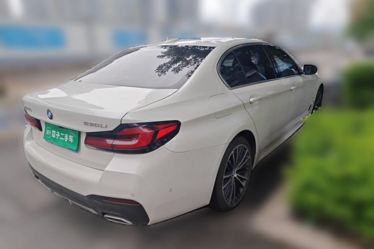 Used BMW 5 Series 2021 530Li Leading Model M Sport Package Rear Right 45 Deg