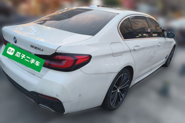 Used BMW 5 Series 2021 530Li Leading Model M Sport Package Rear Right 45 Deg
