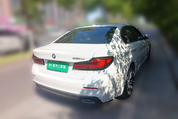 Used BMW 5 Series 2021 530Li Leading Luxury Package Rear Right 45 Deg
