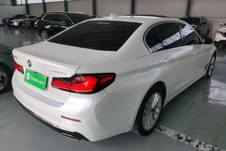 Used BMW 5 Series 2021 Updated Version 525Li Luxury Package Rear Right 45 Deg