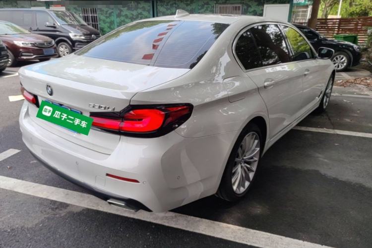 Used BMW 5 Series 2021 530Li Luxury Edition Premium Package Rear Right 45 Deg