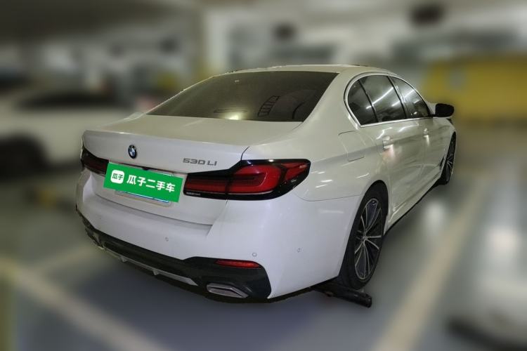 Used BMW 5 Series 2021 530Li Leading Model M Sport Package Rear Right 45 Deg