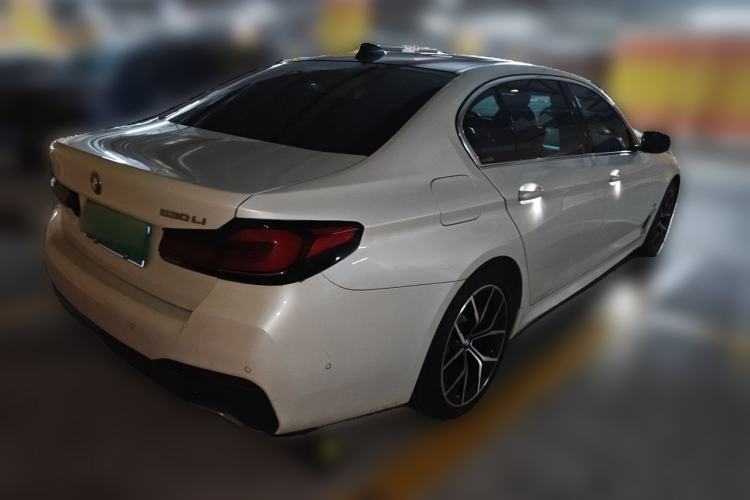Used BMW 5 Series 2021 530Li Luxury Edition M Sport Package Rear Right 45 Deg