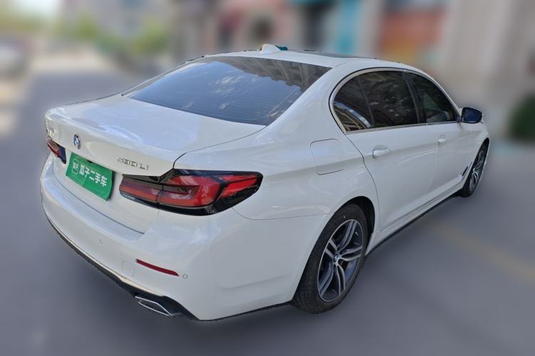 Used BMW 5 Series 2021 530Li Leading Model M Sport Package Rear Right 45 Deg