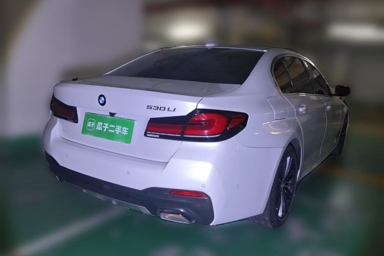 Used BMW 5 Series 2021 530Li Leading Model M Sport Package Rear Right 45 Deg