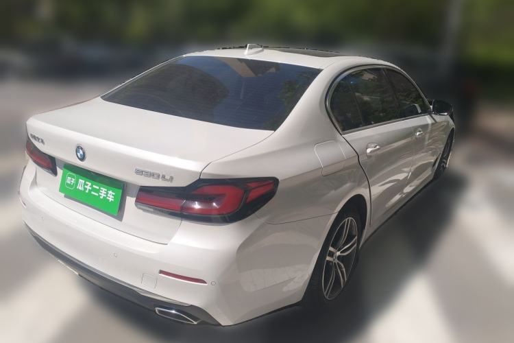 Used BMW 5 Series 2021 530Li Leading Luxury Package Rear Right 45 Deg