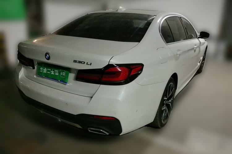 Used BMW 5 Series 2021 530Li Luxury Edition M Sport Package Rear Right 45 Deg