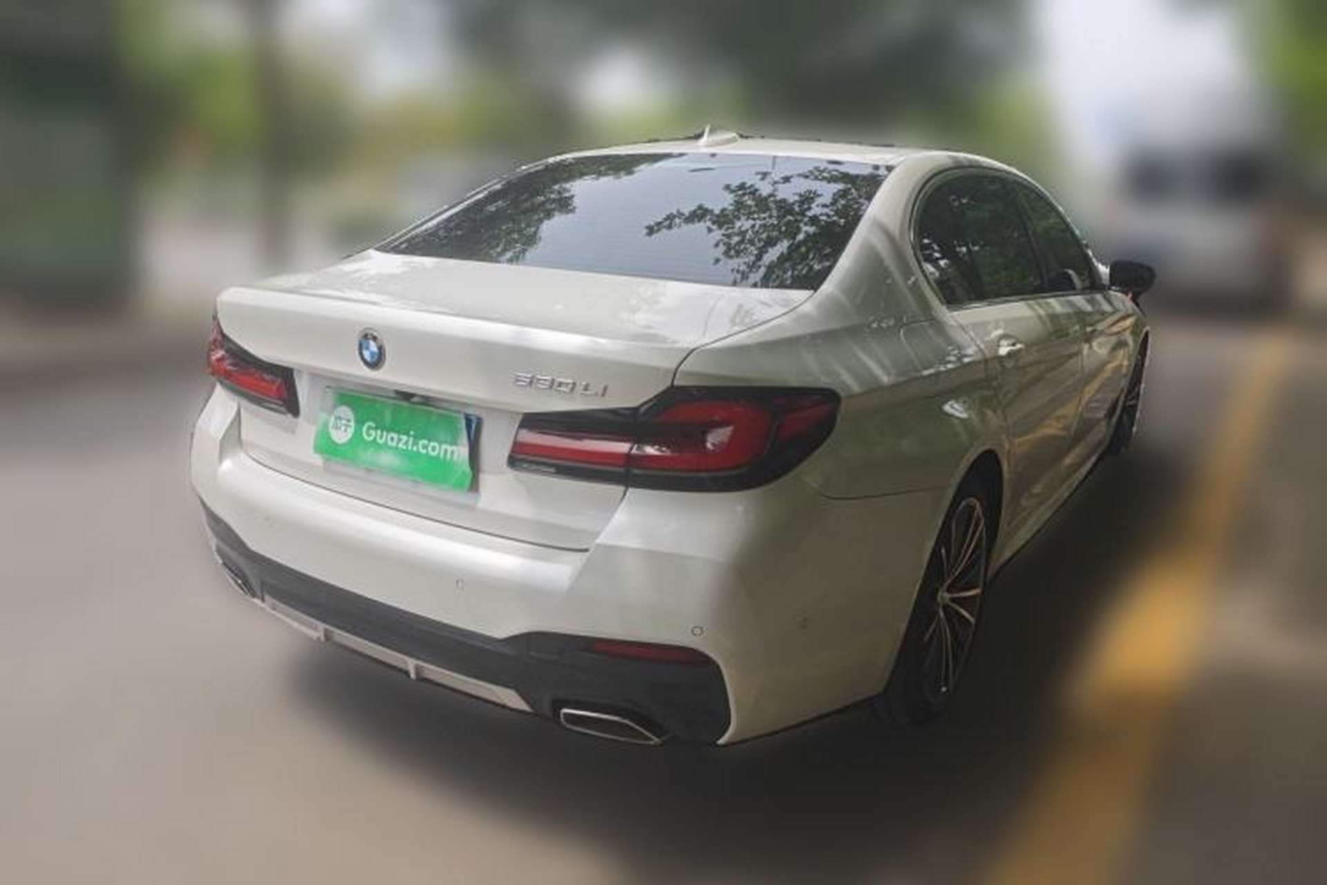 Used BMW 5 Series 2021 530Li Leading Model M Sport Package Rear Right 45 Deg