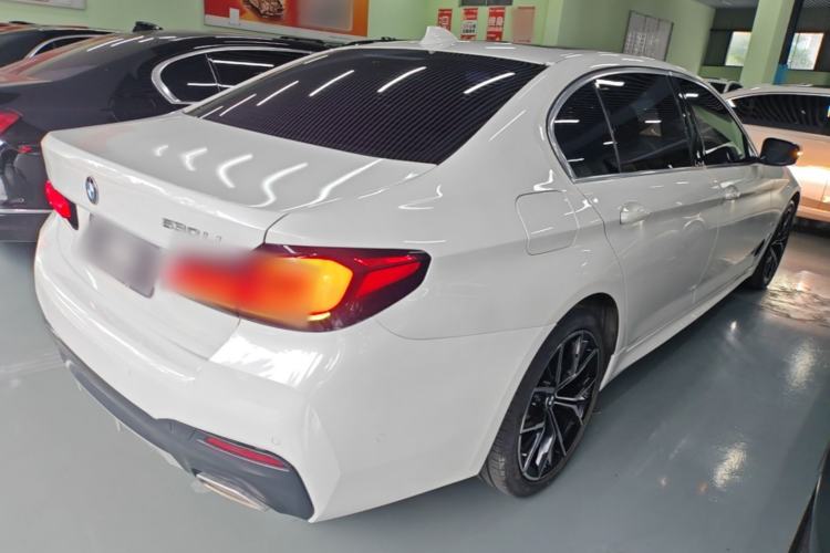 Used BMW 5 Series 2021 530Li Luxury Edition M Sport Package Rear Right 45 Deg