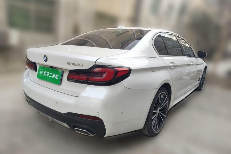 Used BMW 5 Series 2021 530Li Leading Model M Sport Package Rear Right 45 Deg