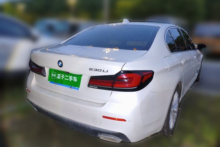 Used BMW 5 Series 2021 525Li Luxury Package Rear Right 45 Deg
