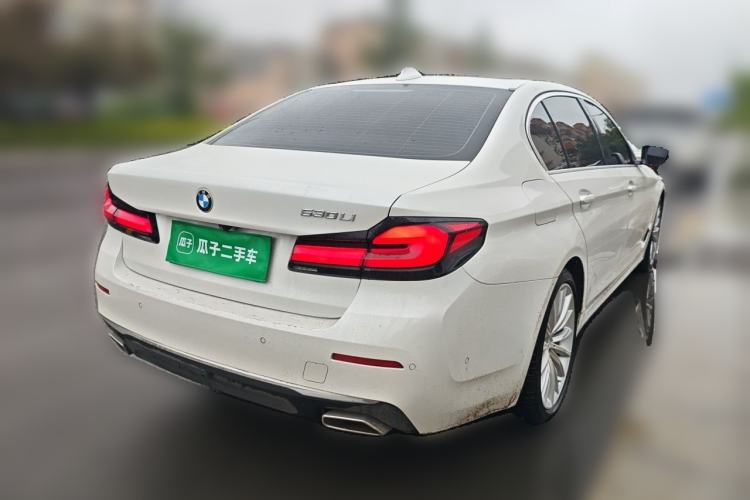Used BMW 5 Series 2021 530Li Luxury Edition Premium Package Rear Right 45 Deg