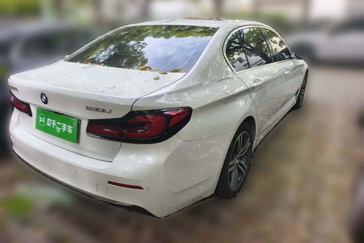 Used BMW 5 Series 2021 530Li Leading Luxury Package Rear Right 45 Deg
