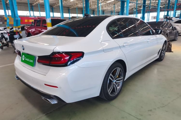 Used BMW 5 Series 2021 530Li Leading Luxury Package Rear Right 45 Deg