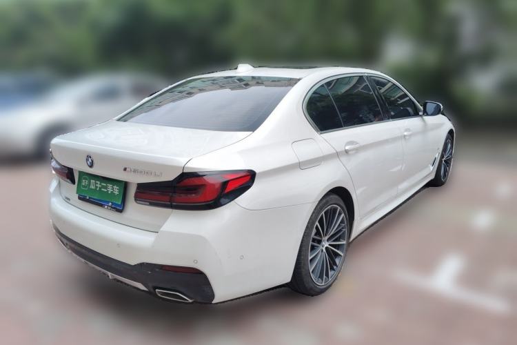 Used BMW 5 Series 2021 530Li xDrive M Sport Package Rear Right 45 Deg