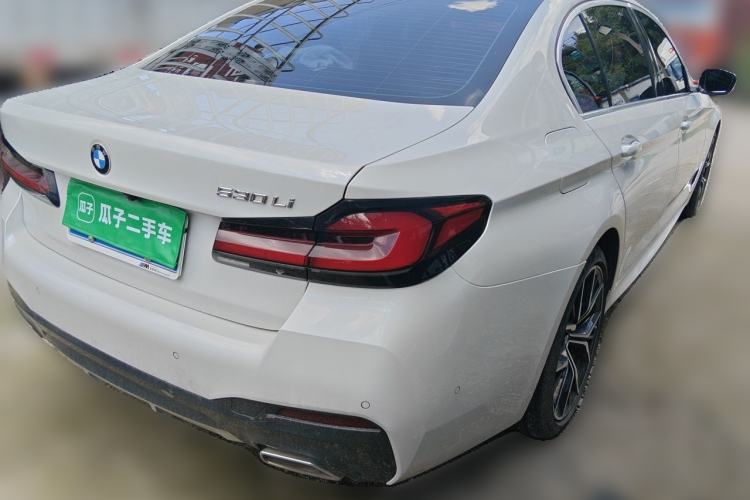Used BMW 5 Series 2021 Restyled 530Li Luxury Edition M Sport Package Rear Right 45 Deg