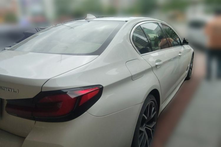 Used BMW 5 Series 2021 530Li Luxury Edition M Sport Package Rear Right 45 Deg