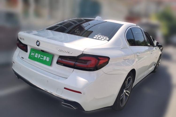 Used BMW 5 Series 2021 530Li xDrive Luxury Package Rear Right 45 Deg