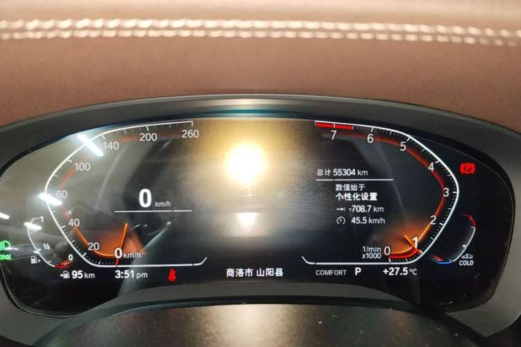Used BMW 5 Series 2022 Second Facelift 530Li Leading Edition Luxury Package Instrument Cluster