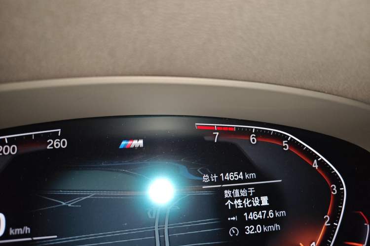 Used BMW 5 Series 2022 Restyled 530Li Leading Edition M Sport Package Odometer Close Up