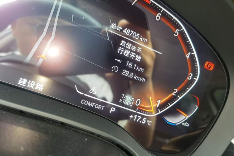 Used BMW 5 Series 2022 530Li xDrive Luxury Package Odometer Close Up